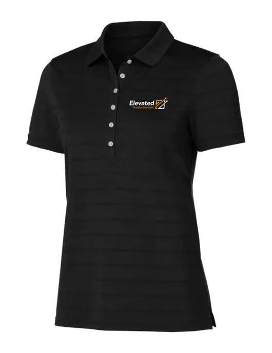 Callaway Womens Black Ventilated Polo w/Elevated Practice Solutions Logo