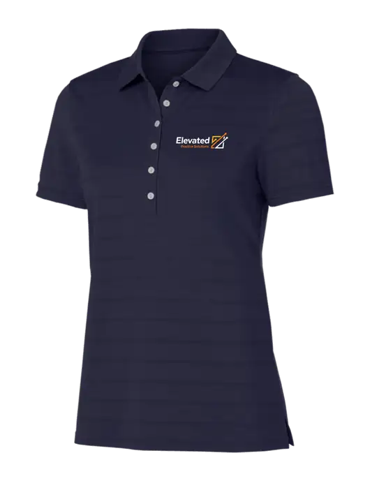 Callaway Womens Navy Ventilated Polo w/Elevated Practice Solutions Logo