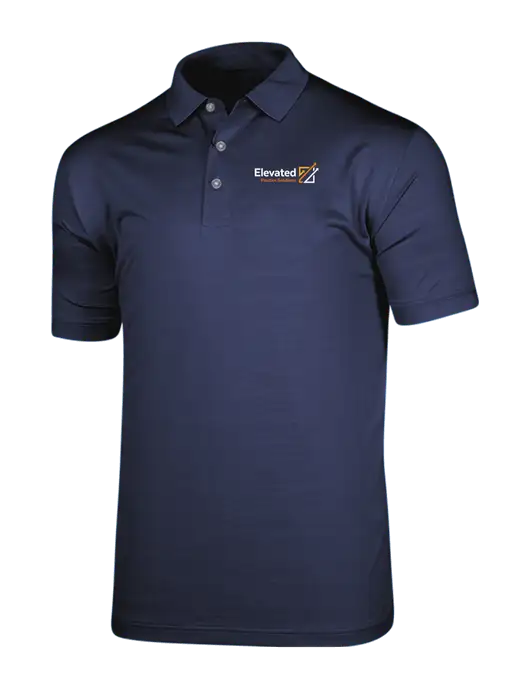 Callaway Vibrant Navy Ventilated Polo w/Elevated Practice Solutions Logo