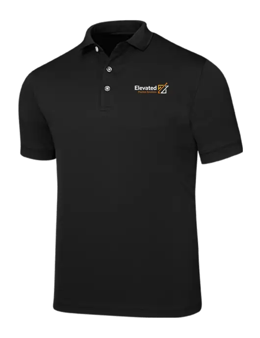 Callaway Ottoman Black Polo w/Elevated Practice Solutions Logo