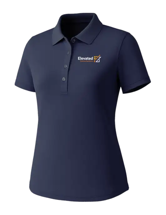 Callaway Womens Core Navy Performance Polo w/Elevated Practice Solutions Logo