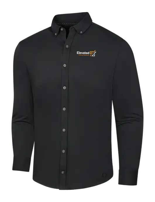 OGIO Blacktop Modern Code Stretch Button-Up Shirt w/Elevated Practice Solutions Logo