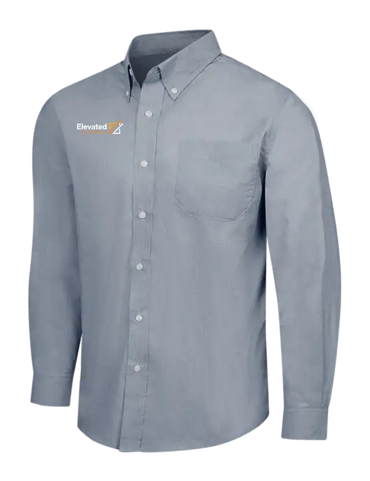 Navy Frost Crosshatch Easy Care Shirt w/Elevated Practice Solutions Logo