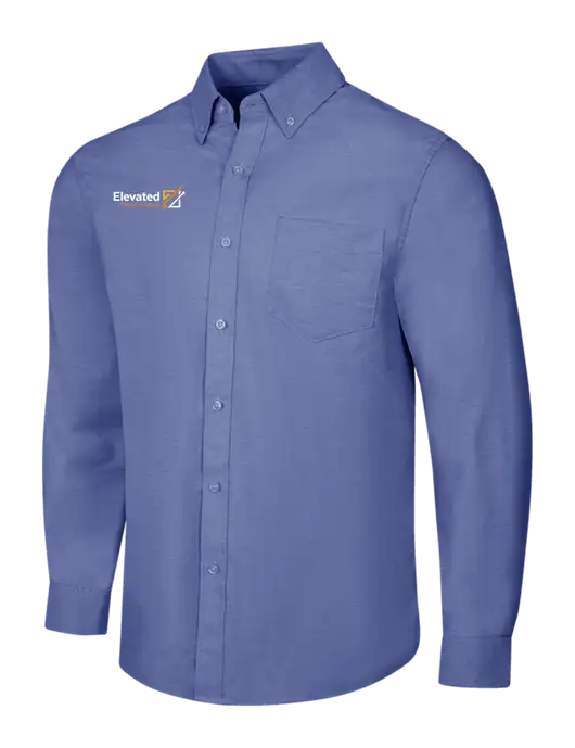 Navy SuperPro Oxford Shirt w/Elevated Practice Solutions Logo