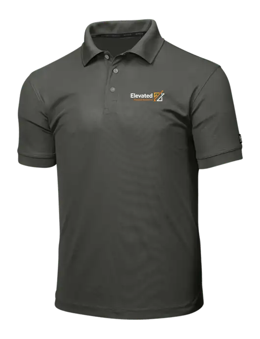 OGIO Medium Grey Caliber 2.0 Polo w/Elevated Practice Solutions Logo