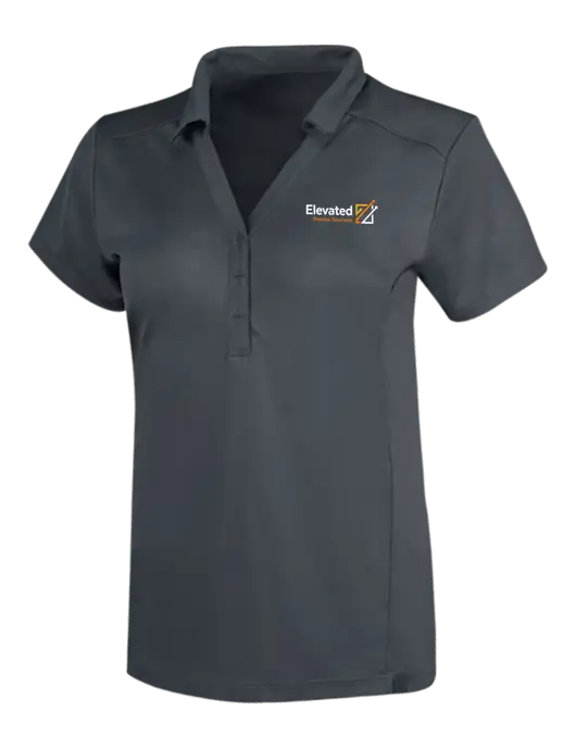 OGIO Dark Grey Womens Framework Polo w/Elevated Practice Solutions Logo