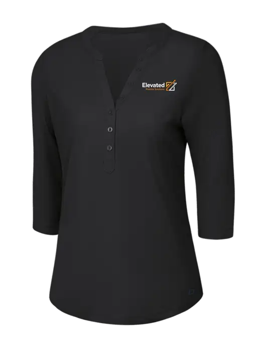 OGIO Blacktop Jewel Henley w/Elevated Practice Solutions Logo