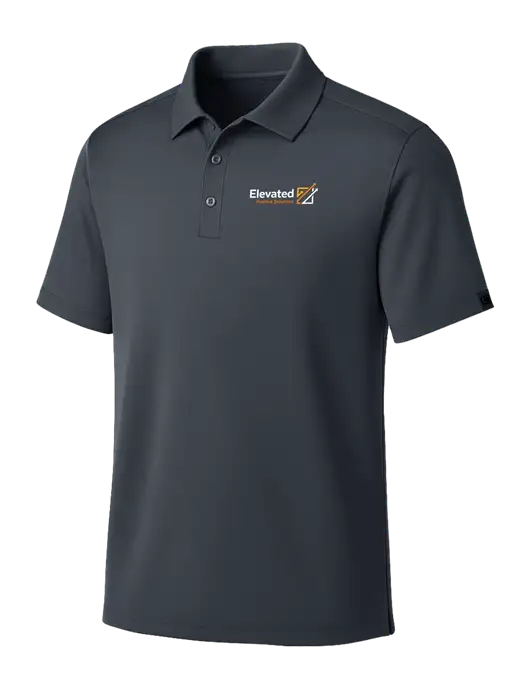 OGIO Dark Grey Framework Polo w/Elevated Practice Solutions Logo
