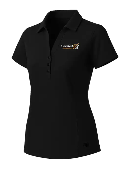 OGIO Womens Blacktop ONYX Polo w/Elevated Practice Solutions Logo