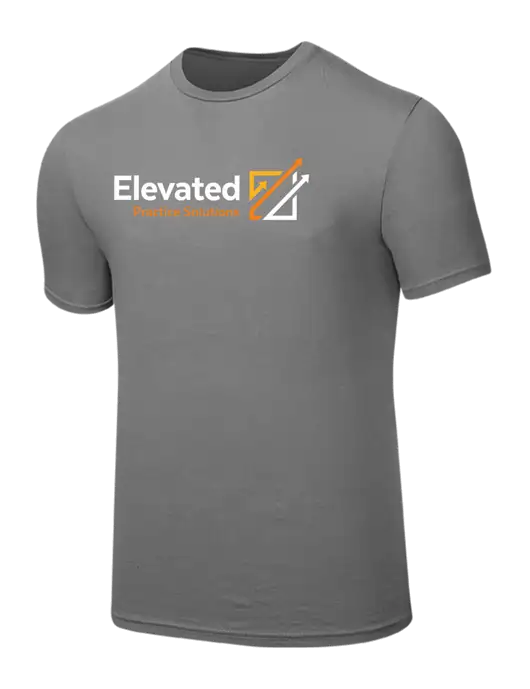 Seriously Soft Medium Grey T-Shirt w/Elevated Practice Solutions Logo