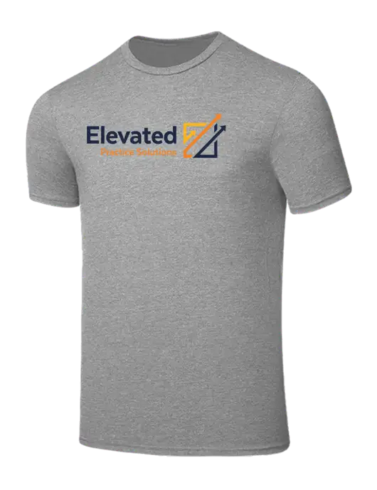 Seriously Soft Light Heather Grey T-Shirt w/Elevated Practice Solutions Logo