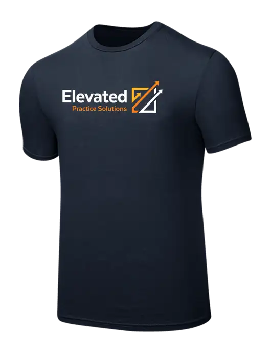 Seriously Soft Navy T-Shirt w/Elevated Practice Solutions Logo