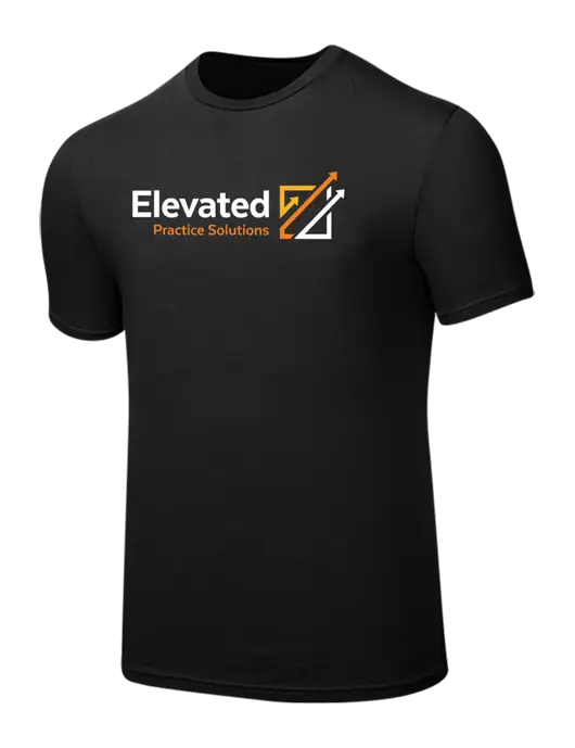Seriously Soft Black T-Shirt w/Elevated Practice Solutions Logo
