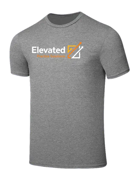 Seriously Soft Grey Frost T-Shirt w/Elevated Practice Solutions Logo
