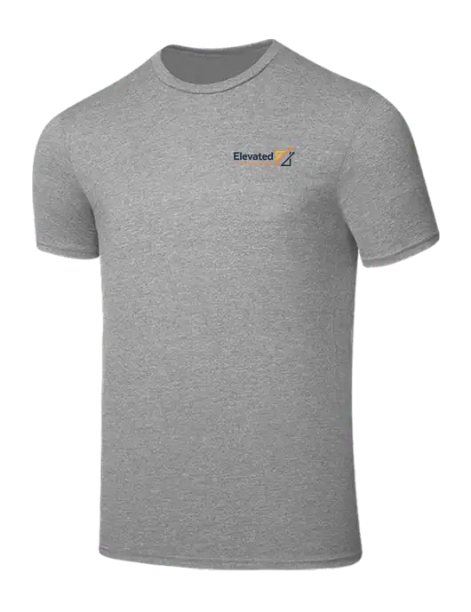 Seriously Soft Light Heather Grey T-Shirt w/Elevated Practice Solutions Logo
