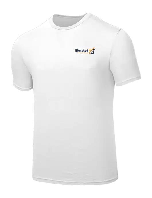 Seriously Soft White T-Shirt w/Elevated Practice Solutions Logo