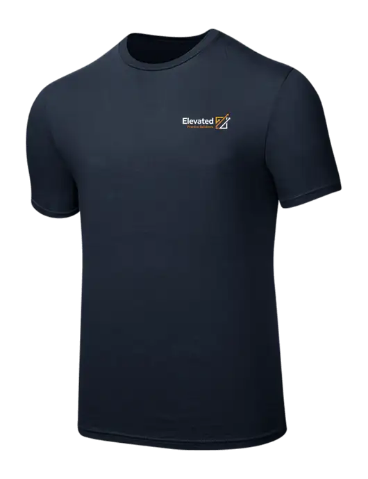 Seriously Soft Navy T-Shirt w/Elevated Practice Solutions Logo