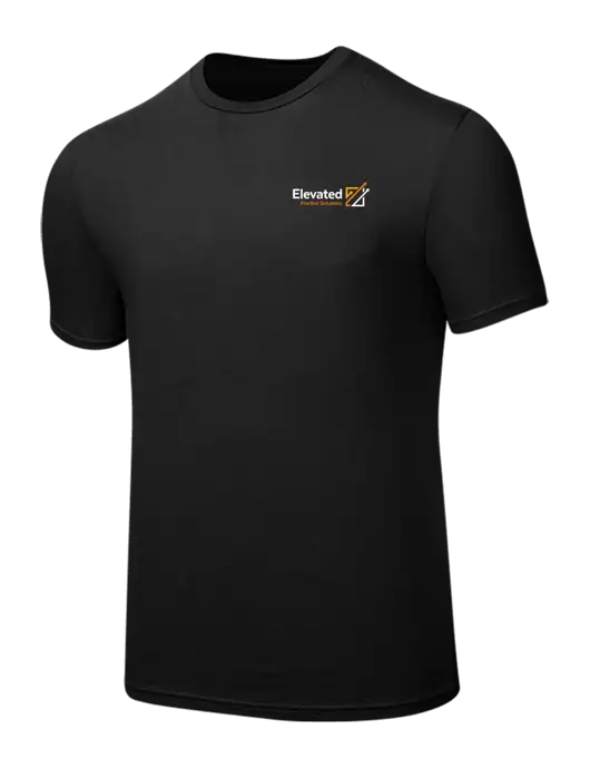Seriously Soft Black T-Shirt w/Elevated Practice Solutions Logo