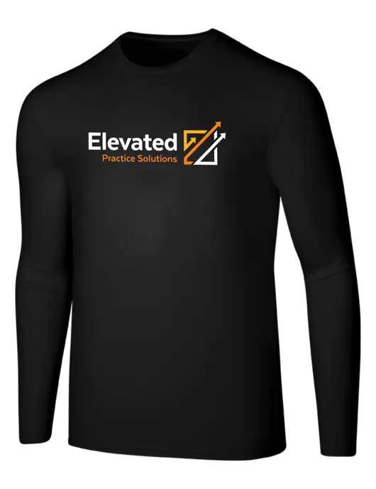 Seriously Soft Black Long Sleeve T-Shirt w/Elevated Practice Solutions Logo