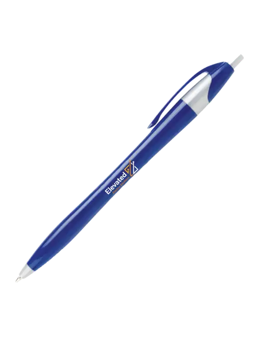 Novella Navy/Silver Corporate Pen- Blue Ink w/Elevated Practice Solutions Logo