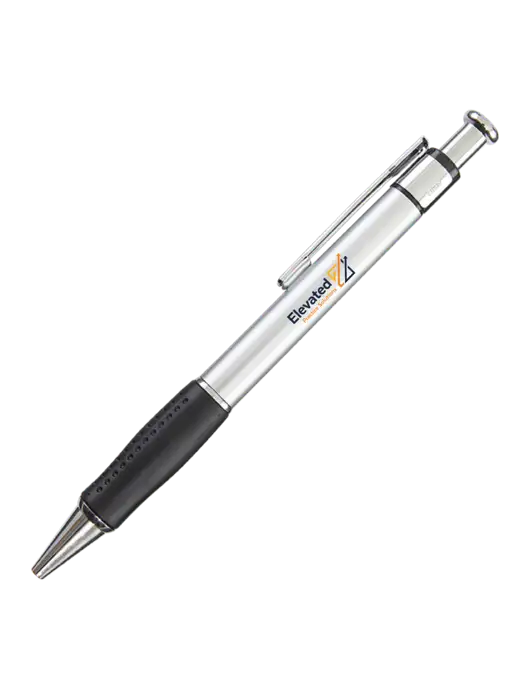 Malta Silver Pen - Black Ink w/Elevated Practice Solutions Logo
