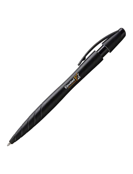Awali Black Metallic Pen - Black Ink w/Elevated Practice Solutions Logo