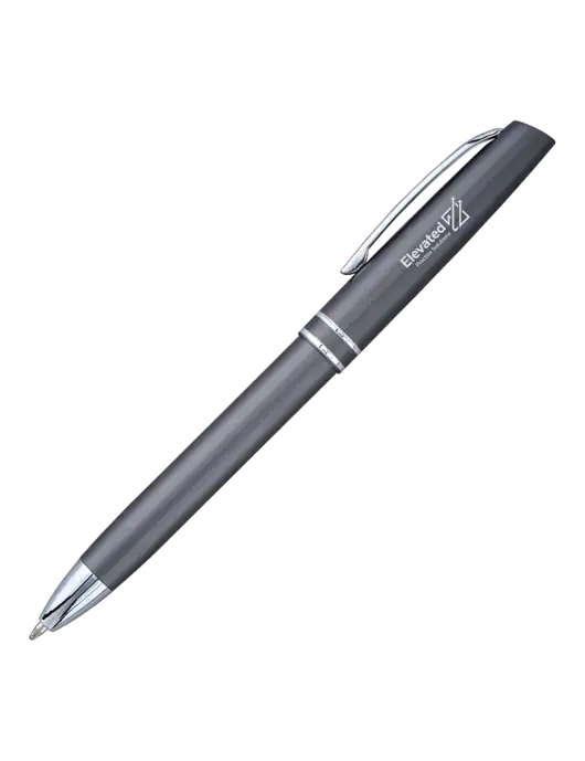 Gunmetal Anguilla Black Ink Pen w/Elevated Practice Solutions Logo