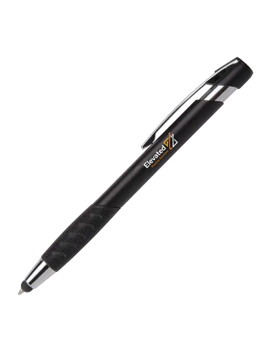 Alize Black Stylus Black Ink Pen w/Elevated Practice Solutions Logo