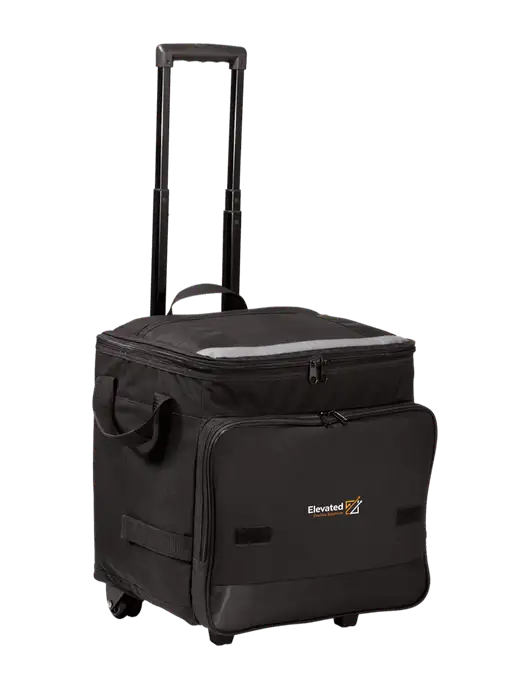 Black Rolling Cooler w/Elevated Practice Solutions Logo