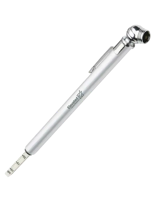 Quick View Silver Tire Gauge w/Elevated Practice Solutions Logo