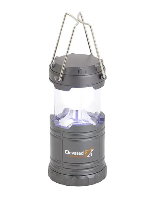 Gunmetal Mini Retro Lantern w/Elevated Practice Solutions Logo