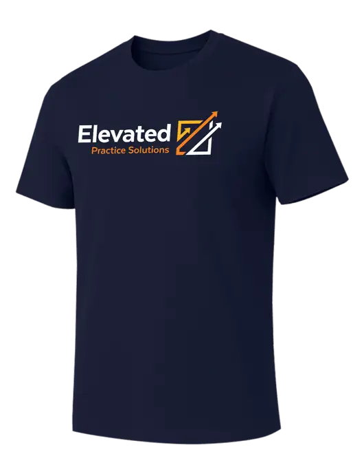 Allmade Dark Navy Organic Cotton Tee w/Elevated Practice Solutions Logo