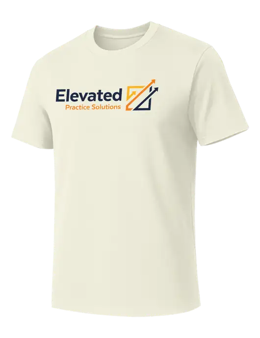 Allmade White Sand Organic Cotton Tee w/Elevated Practice Solutions Logo