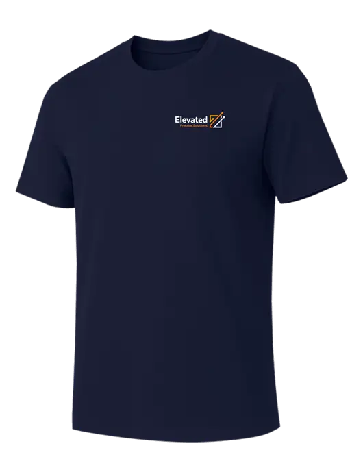 Allmade Dark Navy Organic Cotton Tee w/Elevated Practice Solutions Logo