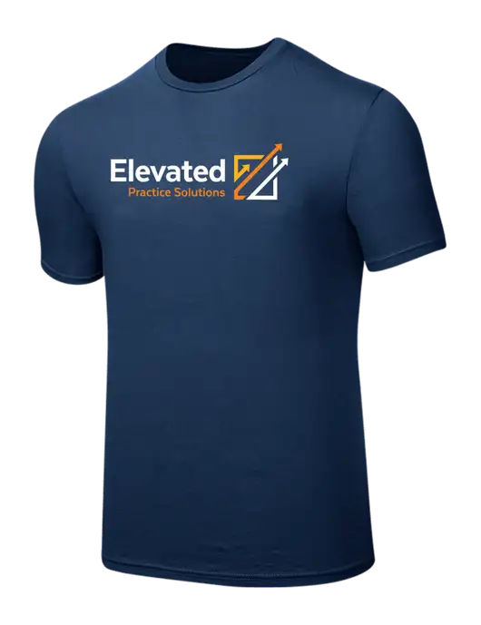 Seriously Soft Deep Slate Blue T-Shirt w/Elevated Practice Solutions Logo
