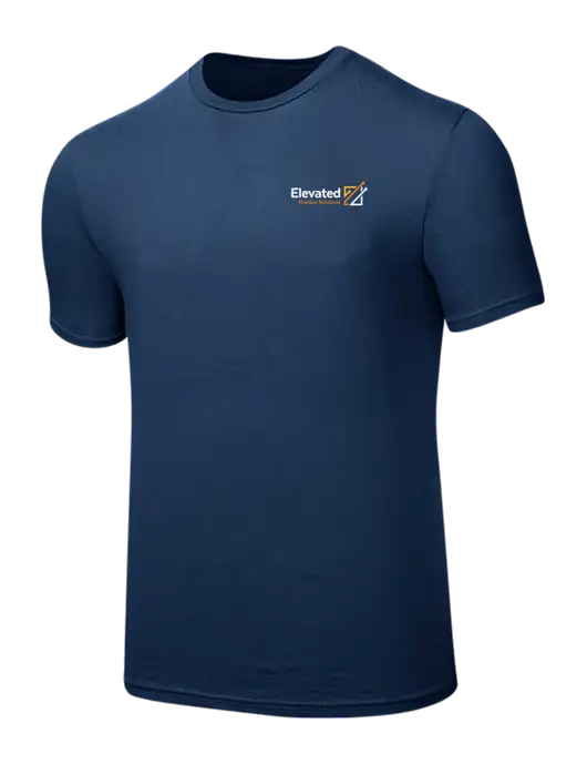 Seriously Soft Deep Slate Blue T-Shirt w/Elevated Practice Solutions Logo