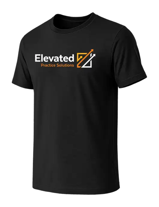 BELLA+CANVAS Black CVC Short Sleeve Tee w/Elevated Practice Solutions Logo