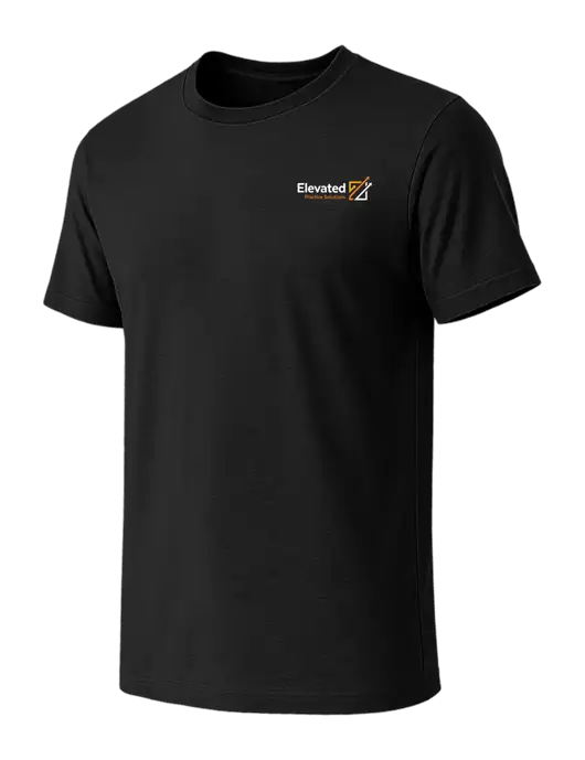 BELLA+CANVAS Black CVC Short Sleeve Tee w/Elevated Practice Solutions Logo