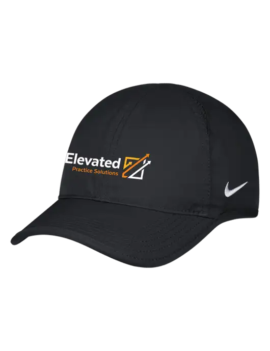 Nike Black Featherlight Cap w/Elevated Practice Solutions Logo