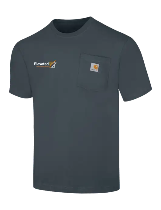 Carhartt Workwear Dark Slate Blue Pocket Short Sleeve T-Shirt w/Elevated Practice Solutions Logo