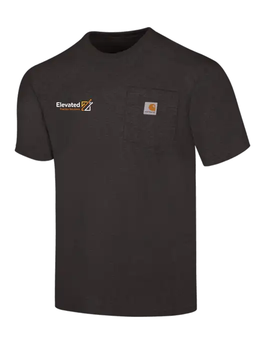 Carhartt Workwear Charcoal Heather Pocket Short Sleeve T-Shirt w/Elevated Practice Solutions Logo