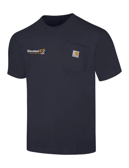 Carhartt Workwear Dark Navy Pocket Short Sleeve T-Shirt w/Elevated Practice Solutions Logo