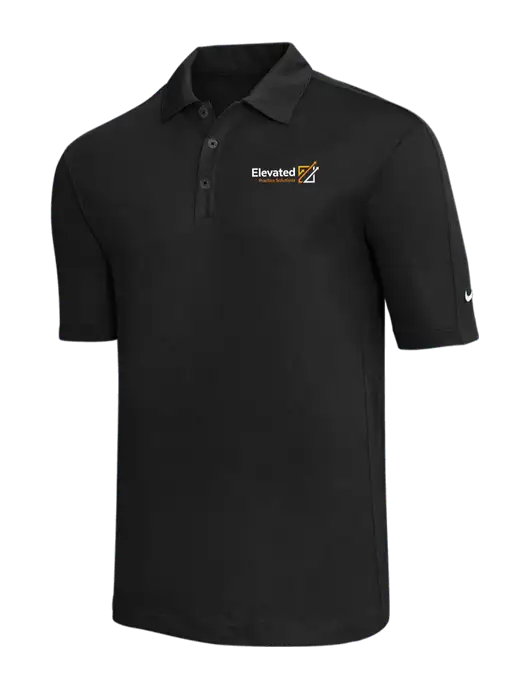 Nike Black Tech Sport Dri-FIT Polo w/Elevated Practice Solutions Logo