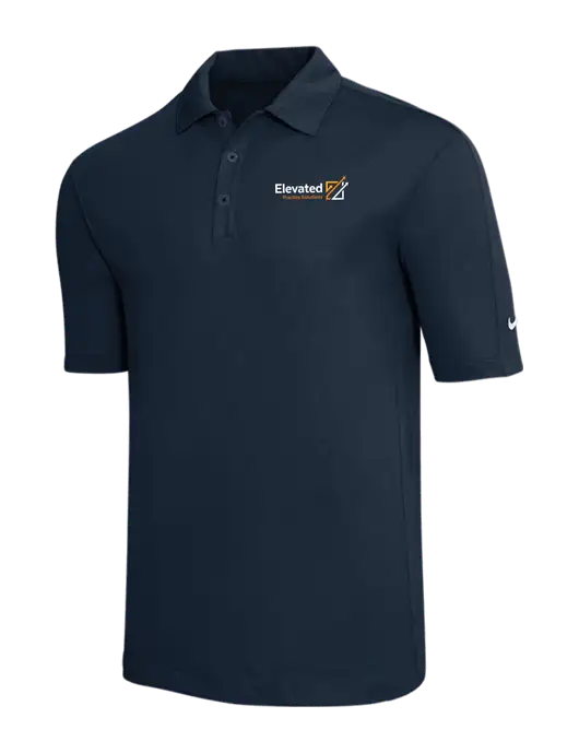 Nike Navy Tech Sport Dri-FIT Polo w/Elevated Practice Solutions Logo