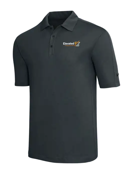 Nike Dark Grey Tech Sport Dri-FIT Polo w/Elevated Practice Solutions Logo
