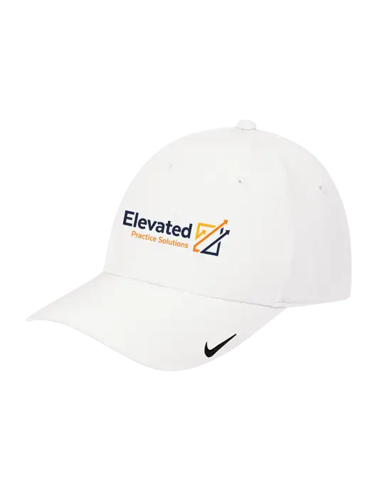 Nike White Dri-FIT Legacy Cap w/Elevated Practice Solutions Logo
