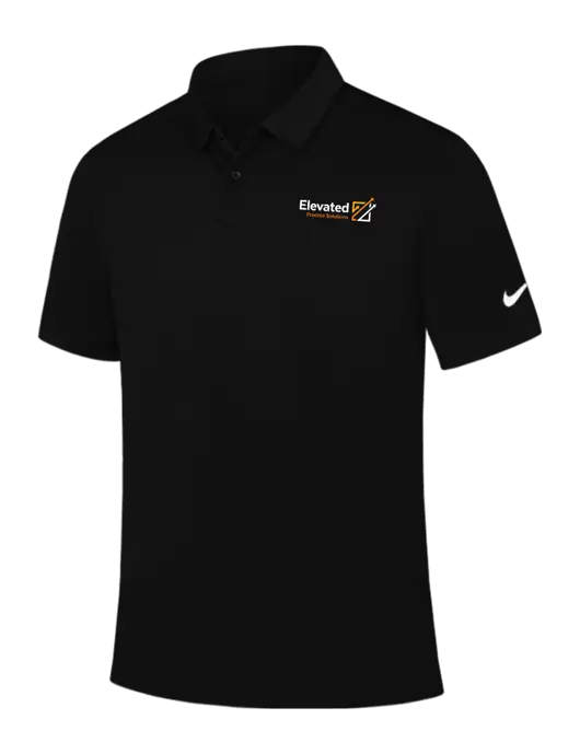 Nike Black Dry Essential Solid Polo w/Elevated Practice Solutions Logo