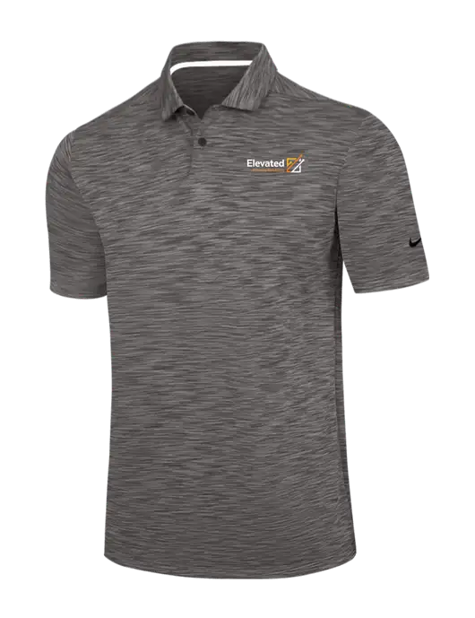 Nike Dark Grey Dri-FIT Vapor Space Dyed Polo w/Elevated Practice Solutions Logo
