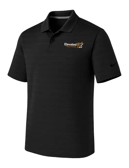 Nike Black Dri-FIT Vapor Jacquard Polo w/Elevated Practice Solutions Logo
