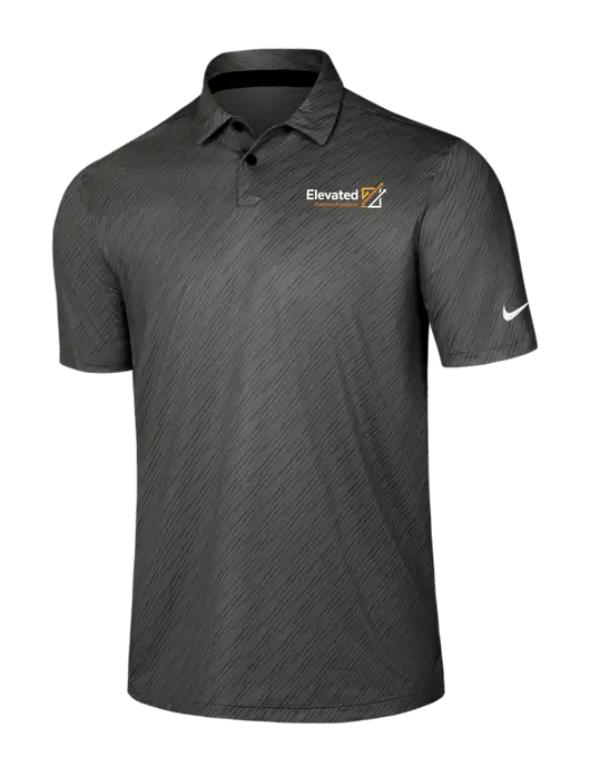 Nike Dark Grey Vapor Dash Polo w/Elevated Practice Solutions Logo
